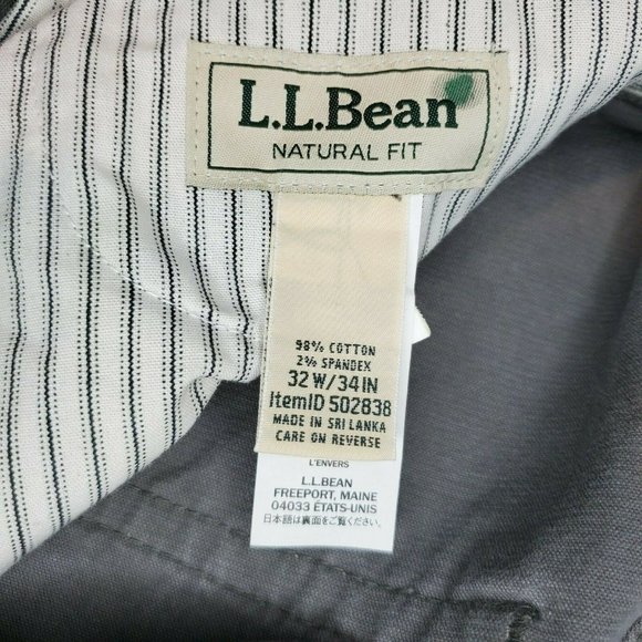 L.L. Bean 1912 Stretch Asphalt Corduroy Men Pants - Picture 10 of 13